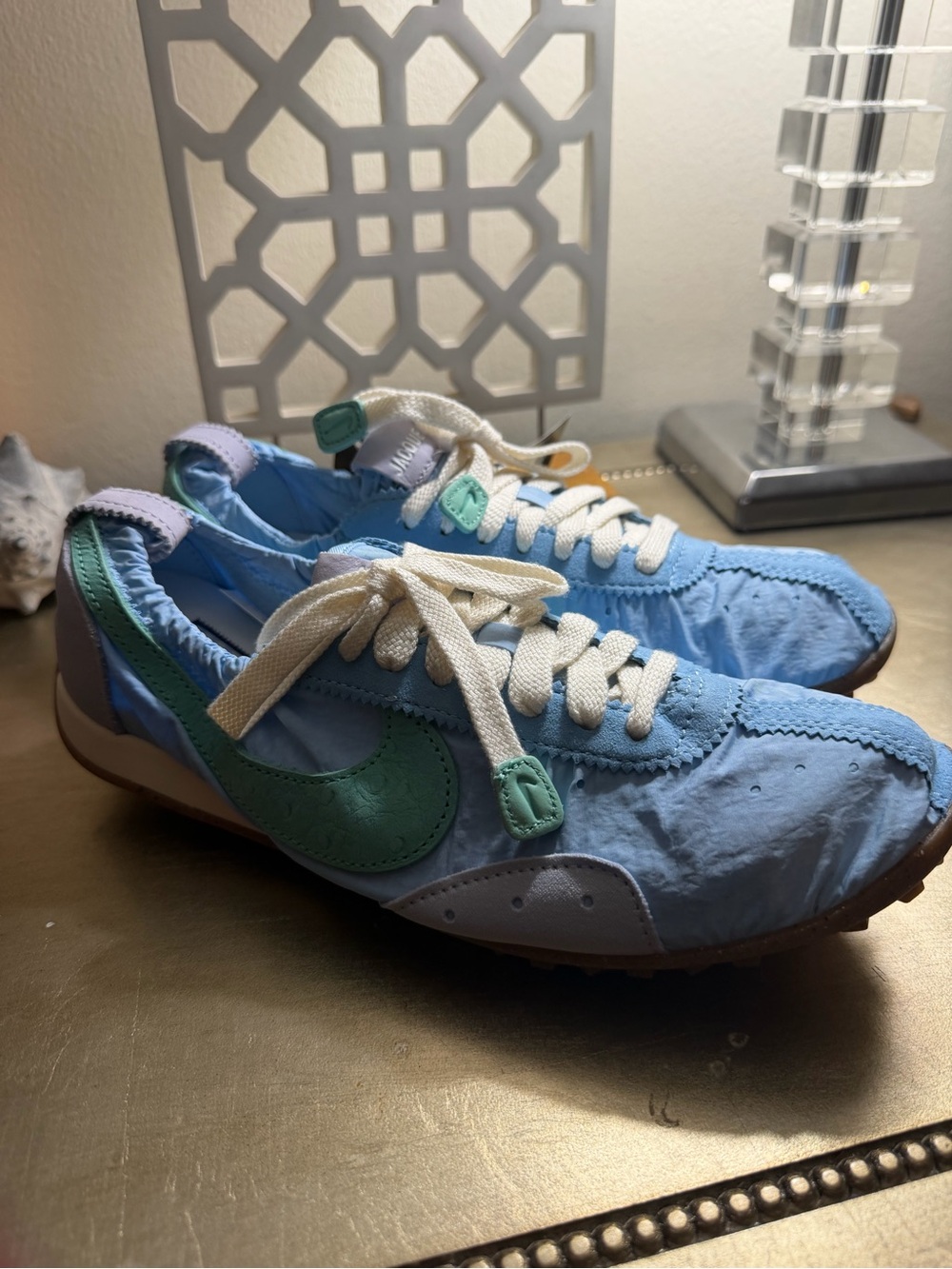 Nike W/ Jacquemus Moon Shoe Sky Blue and Teal Sneakers